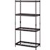 Husky 4-Shelf Steel Heavy-Duty Garage Storage Shelving Unit In Black