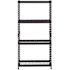 Husky 4-Shelf Steel Heavy-Duty Garage Storage Shelving Unit In Black