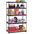 Husky 5-Shelf Steel Heavy-Duty Garage Storage Shelving Unit In Black