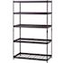 Husky 5-Shelf Steel Heavy-Duty Garage Storage Shelving Unit In Black