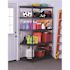 Husky 5-Shelf Steel Heavy-Duty Garage Storage Shelving Unit In Black