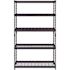 Husky 5-Shelf Steel Heavy-Duty Garage Storage Shelving Unit In Black