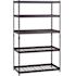 Husky 5-Shelf Steel Heavy-Duty Garage Storage Shelving Unit In Black