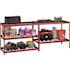 Husky 5-Shelf Steel Heavy-Duty Garage Storage Shelving Unit In Red