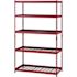 Husky 5-Shelf Steel Heavy-Duty Garage Storage Shelving Unit In Red
