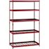 Husky 5-Shelf Steel Heavy-Duty Garage Storage Shelving Unit In Red