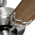 Seasons Ryedale 42" Brushed Nickel Indoor Ceiling Fan With Light and Reversible Dark Maple/Matte Black Blades (4-Blade)