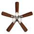 Seasons Sinclair 44" Brushed Nickel Indoor Ceiling Fan With Light and Reversible Walnut/Maple Blades (5-Blade)