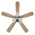 Seasons Sinclair 44" Brushed Nickel Indoor Ceiling Fan With Light and Reversible Walnut/Maple Blades (5-Blade)