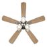 Seasons Sinclair 44" Brushed Nickel Indoor Ceiling Fan With Light and Reversible Walnut/Maple Blades (5-Blade)