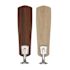 Seasons Sinclair 44" Brushed Nickel Indoor Ceiling Fan With Light and Reversible Walnut/Maple Blades (5-Blade)