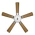 Seasons Callistoga 44" Brushed Nickel Indoor Ceiling Fan With Light and Reversible Dark Maple/Matte Black Blades (5-Blade)