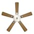Seasons Callistoga 44" Brushed Nickel Indoor Ceiling Fan With Light and Reversible Dark Maple/Matte Black Blades (5-Blade)