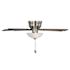 Seasons Callistoga 44" Brushed Nickel Indoor Ceiling Fan With Light and Reversible Dark Maple/Matte Black Blades (5-Blade)