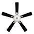Seasons Callistoga 44" Brushed Nickel Indoor Ceiling Fan With Light and Reversible Dark Maple/Matte Black Blades (5-Blade)