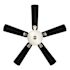 Seasons Callistoga 44" Brushed Nickel Indoor Ceiling Fan With Light and Reversible Dark Maple/Matte Black Blades (5-Blade)