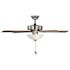 Seasons Tarisa 44" Brushed Nickel Indoor Ceiling Fan With Light and Reversible Maple/Walnut Blades (5-Blade)