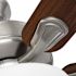 Seasons Tarisa 44" Brushed Nickel Indoor Ceiling Fan With Light and Reversible Maple/Walnut Blades (5-Blade)