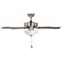 Seasons Tarisa 44" Brushed Nickel Indoor Ceiling Fan With Light and Reversible Maple/Walnut Blades (5-Blade)