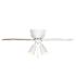 Seasons Cabrillo 42" Matte White Indoor Ceiling Fan With Light and Reversible Natural Washed Oak/Matte White Blades (5-Blade)
