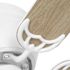 Seasons Cabrillo 42" Matte White Indoor Ceiling Fan With Light and Reversible Natural Washed Oak/Matte White Blades (5-Blade)
