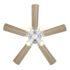 Seasons Cabrillo 42" Matte White Indoor Ceiling Fan With Light and Reversible Natural Washed Oak/Matte White Blades (5-Blade)