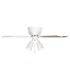 Seasons Cabrillo 42" Matte White Indoor Ceiling Fan With Light and Reversible Natural Washed Oak/Matte White Blades (5-Blade)