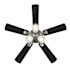 Seasons Torrena 42" Brushed Nickel Indoor Ceiling Fan With Light And Reversible Dark Maple / Matte Black (5-Blade)