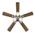 Seasons Torrena 42" Brushed Nickel Indoor Ceiling Fan With Light And Reversible Dark Maple / Matte Black (5-Blade)
