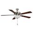 Seasons Bonita 52" Brushed Nickel Indoor Ceiling Fan With Light and Reversible Walnut/Maple Blades (5-Blade)