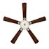 Seasons Bonita 52" Brushed Nickel Indoor Ceiling Fan With Light and Reversible Walnut/Maple Blades (5-Blade)