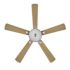 Seasons Bonita 52" Brushed Nickel Indoor Ceiling Fan With Light and Reversible Walnut/Maple Blades (5-Blade)