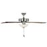 Seasons Bonita 52" Brushed Nickel Indoor Ceiling Fan With Light and Reversible Walnut/Maple Blades (5-Blade)