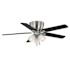 Seasons Millhaven 52" Brushed Nickel Indoor Ceiling Fan With Light And Reversible Seasoned Wood / Matte Black (5-Blade)