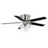 Seasons Millhaven 52" Brushed Nickel Indoor Ceiling Fan With Light And Reversible Seasoned Wood / Matte Black (5-Blade)