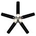 Seasons Millhaven 52" Brushed Nickel Indoor Ceiling Fan With Light And Reversible Seasoned Wood / Matte Black (5-Blade)