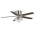 Seasons Millhaven 52" Brushed Nickel Indoor Ceiling Fan With Light And Reversible Seasoned Wood / Matte Black (5-Blade)
