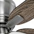Seasons Millhaven 52" Brushed Nickel Indoor Ceiling Fan With Light And Reversible Seasoned Wood / Matte Black (5-Blade)