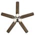 Seasons Millhaven 52" Brushed Nickel Indoor Ceiling Fan With Light And Reversible Seasoned Wood / Matte Black (5-Blade)