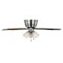 Seasons Millhaven 52" Brushed Nickel Indoor Ceiling Fan With Light And Reversible Seasoned Wood / Matte Black (5-Blade)