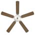 Seasons Torrance 52" Brushed Nickel Indoor Ceiling Fan With Light and Reversible Chestnut/Espresso Blades (5-Blade)