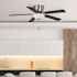 Seasons Torrance 52" Brushed Nickel Indoor Ceiling Fan With Light and Reversible Chestnut/Espresso Blades (5-Blade)