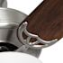 Seasons Rickshore 52" Brushed Nickel Indoor Ceiling Fan With Light and Reversible Walnut/Maple Blades (5-Blade)