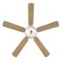 Seasons Rickshore 52" Brushed Nickel Indoor Ceiling Fan With Light and Reversible Walnut/Maple Blades (5-Blade)