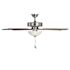 Seasons Rickshore 52" Brushed Nickel Indoor Ceiling Fan With Light and Reversible Walnut/Maple Blades (5-Blade)