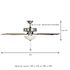 Seasons Rickshore 52" Brushed Nickel Indoor Ceiling Fan With Light and Reversible Walnut/Maple Blades (5-Blade)