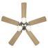 Seasons Pantona 42" Brushed Nickel Indoor Ceiling Fan With Light and Reversible Walnut/Natural Washed Oak Blades (5-Blade)