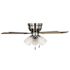 Seasons Pantona 42" Brushed Nickel Indoor Ceiling Fan With Light and Reversible Walnut/Natural Washed Oak Blades (5-Blade)