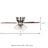 Seasons Pantona 42" Brushed Nickel Indoor Ceiling Fan With Light and Reversible Walnut/Natural Washed Oak Blades (5-Blade)