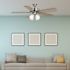 Seasons Camarillo 52" LED Ceiling Fan, Indoor, Brushed NICKEL